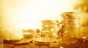 shiny gold coins