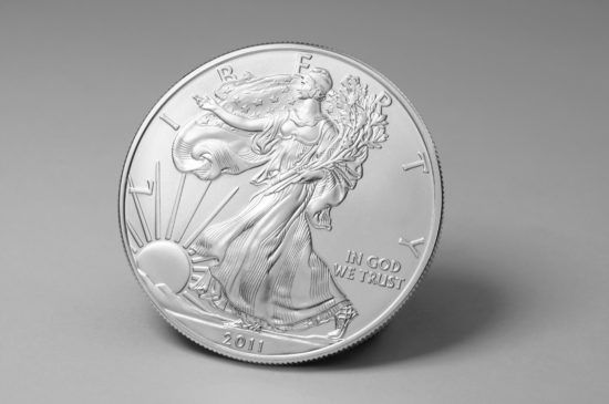 single silver coin